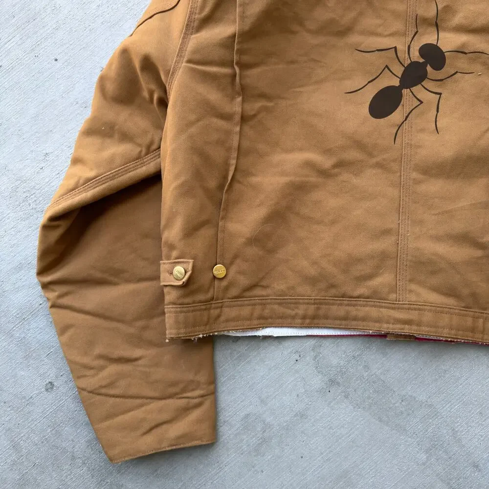 Carhartt brown cropped Detroit style work wear jacket - Picture 8 of 9